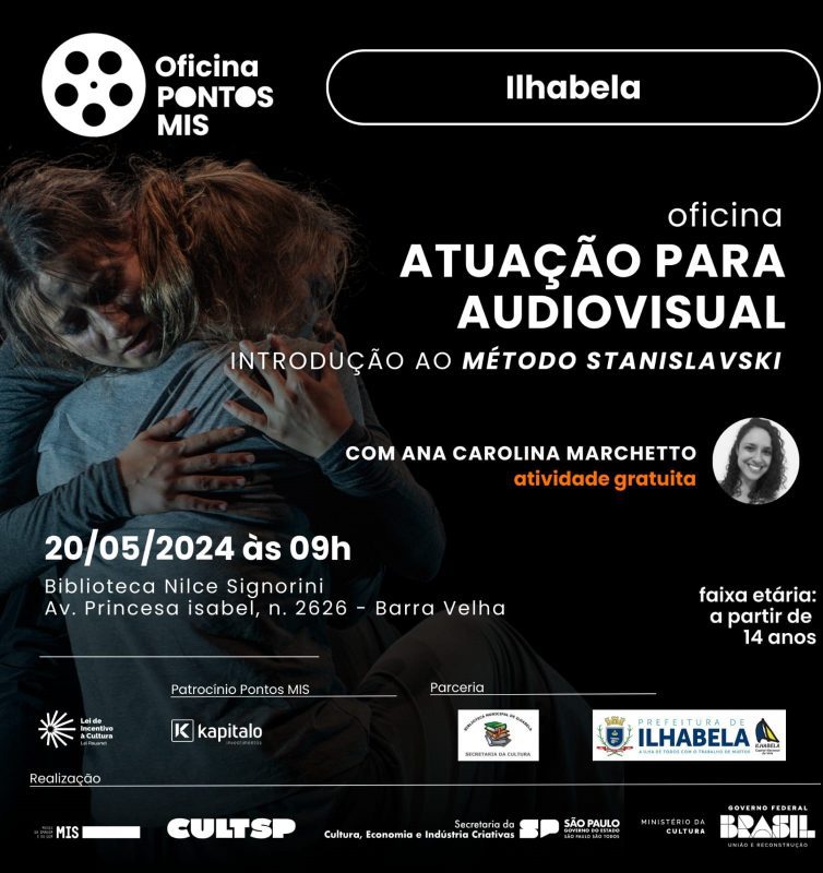 Oficina de atuação com Pontos Mis: inscreva-se agora!