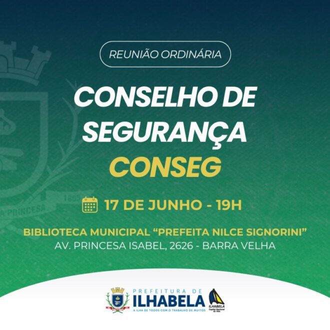 Reunião do Conselho Municipal de Segurança de Ilhabela nesta...