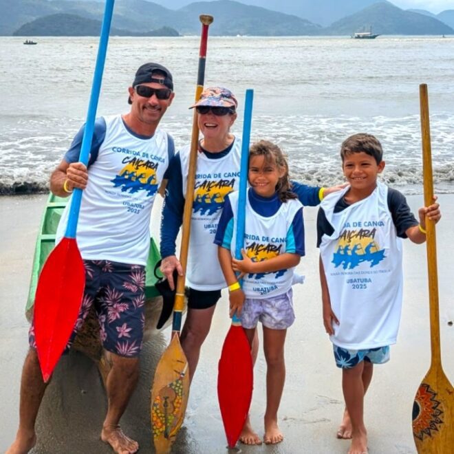 Ilhabela brilha na Corrida de Canoas em Ubatuba