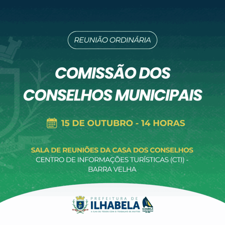 Comissão da Gestão dos Conselhos de Ilhabela: Novidades e Di...