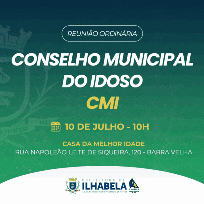 Reunião Ordinária do Conselho Municipal do Idoso nesta quint...
