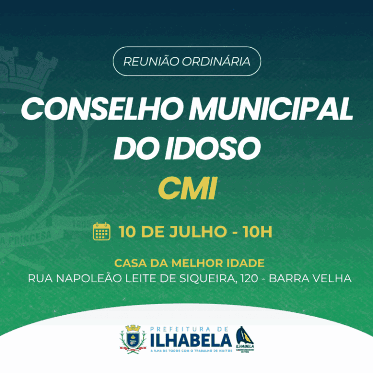 Reunião Ordinária do Conselho Municipal do Idoso nesta quint...