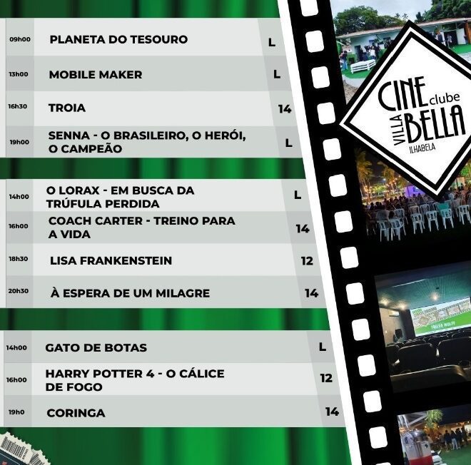 Cine Villa Bella e Clube em Ilhabela: Diversão e Cultura