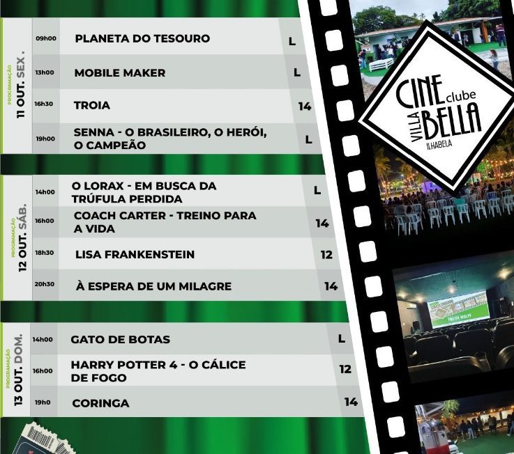 Cine Villa Bella e Clube em Ilhabela: Diversão e Cultura