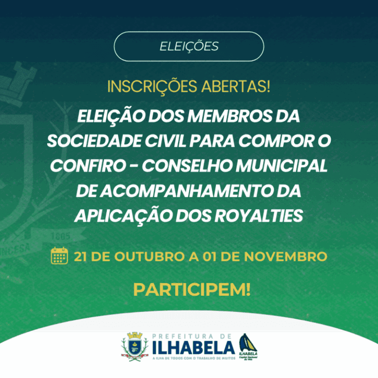 Inscrições Abertas para Concursos na Prefeitura de Ilhabela