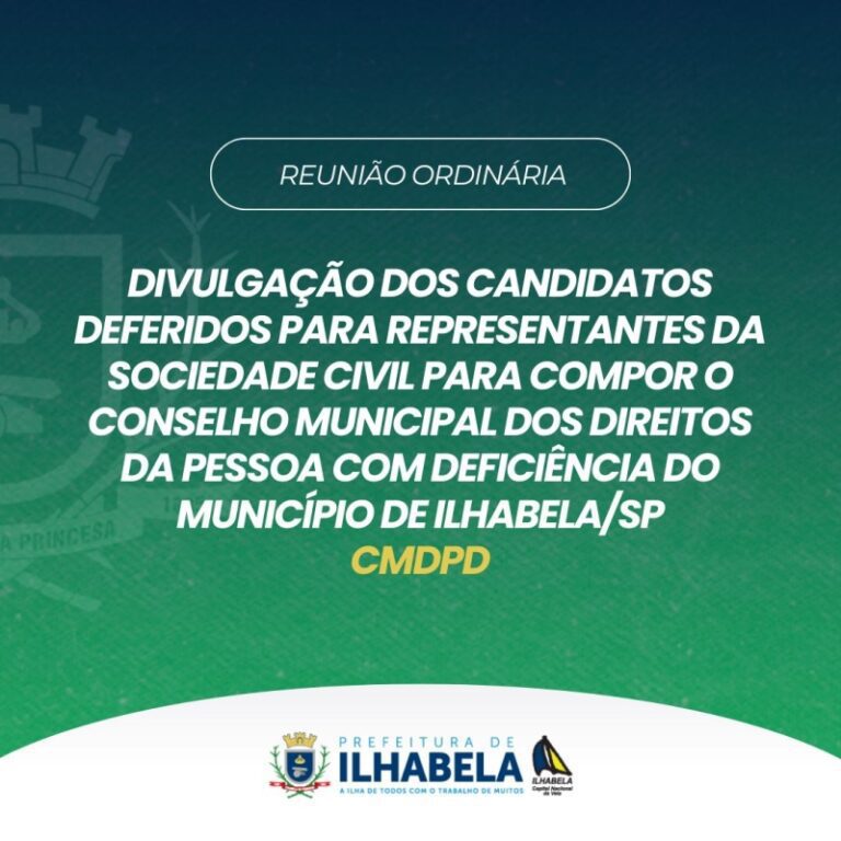 Candidatos Aprovados para Representantes da Sociedade Civil ...
