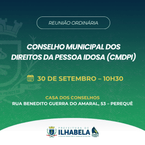 Reunião do CMDPI de Ilhabela nesta Quarta (30)