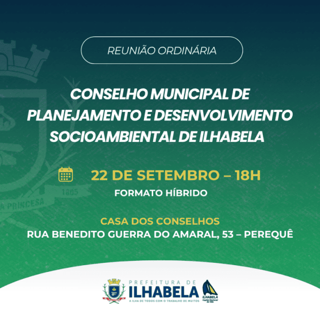 Reunião Ordinária do Conselho de Planejamento de Ilhabela &#...