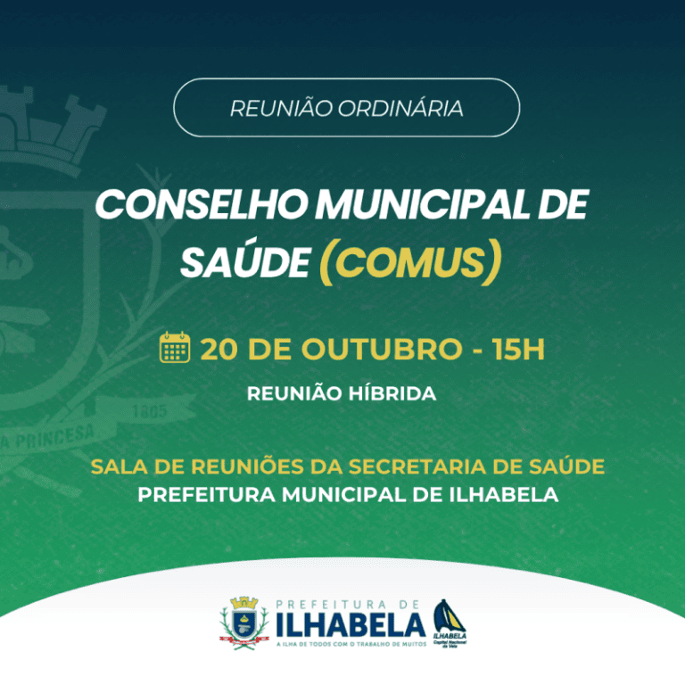 Reunião Híbrida do Conselho Municipal de Saúde de Ilhabela N...