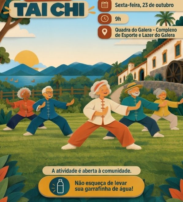 Ilhabela celebra Mês do Idoso com aulão de Tai Chi