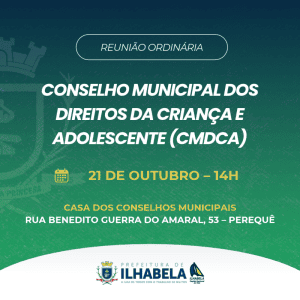 Reunião do CMDCA de Ilhabela Nesta Quarta-feira (21)