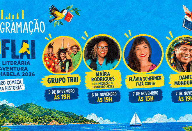 FLAI 2026: Confirmados Grupo Triii, Daniel Munduruku, Fafá C...