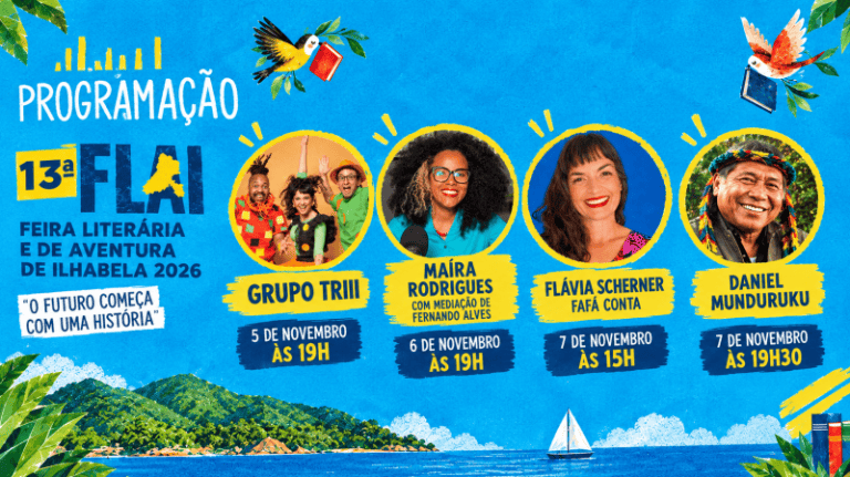 FLAI 2026: Confirmados Grupo Triii, Daniel Munduruku, Fafá C...
