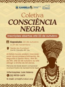 Inscrições Abertas para Coletiva Consciência Negra na Fundaci