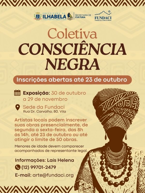 Inscrições Abertas para Coletiva Consciência Negra na Fundac...