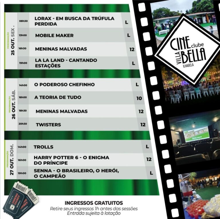 Cine Villa Bella e Clube de Ilhabela: Diversão e Cultura em ...