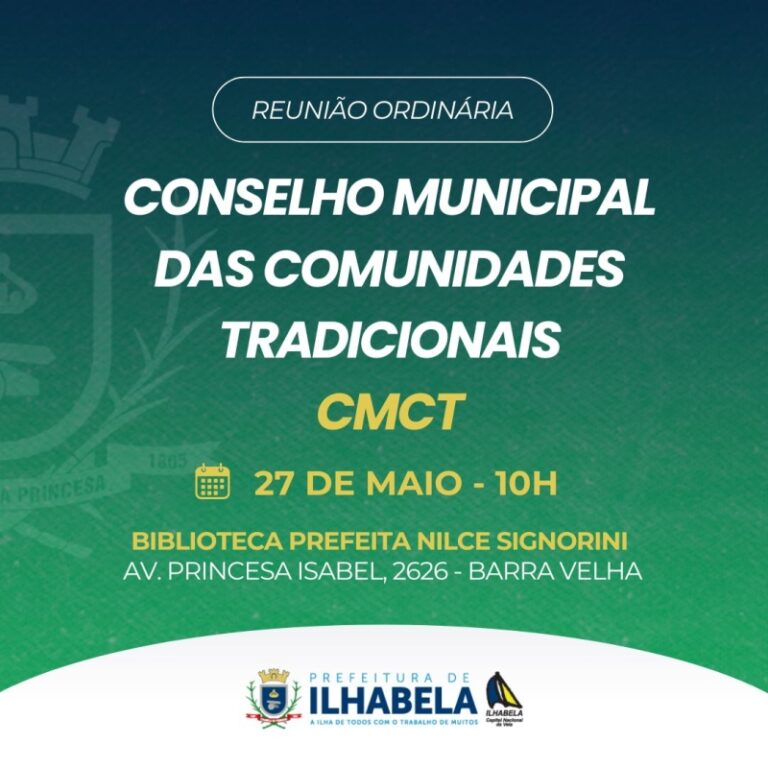 Reunião do Conselho das Comunidades Tradicionais de Ilhabela...