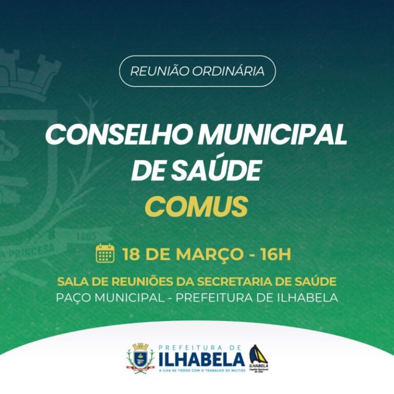 Conselho Municipal de Saúde (COMUS): Novidades e Ações no Se...