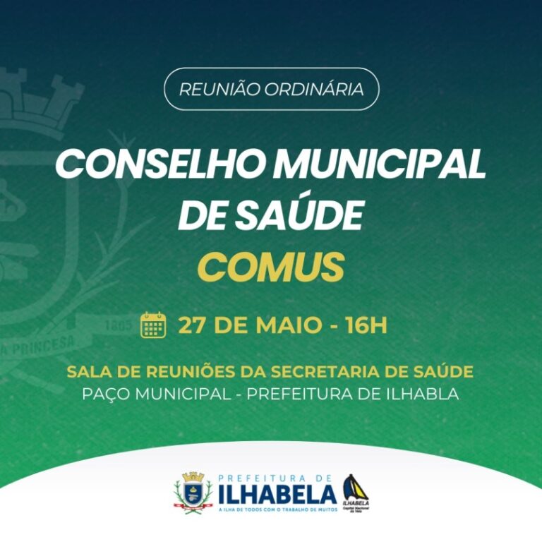 Reunião híbrida do Conselho Municipal de Saúde de Ilhabela n...