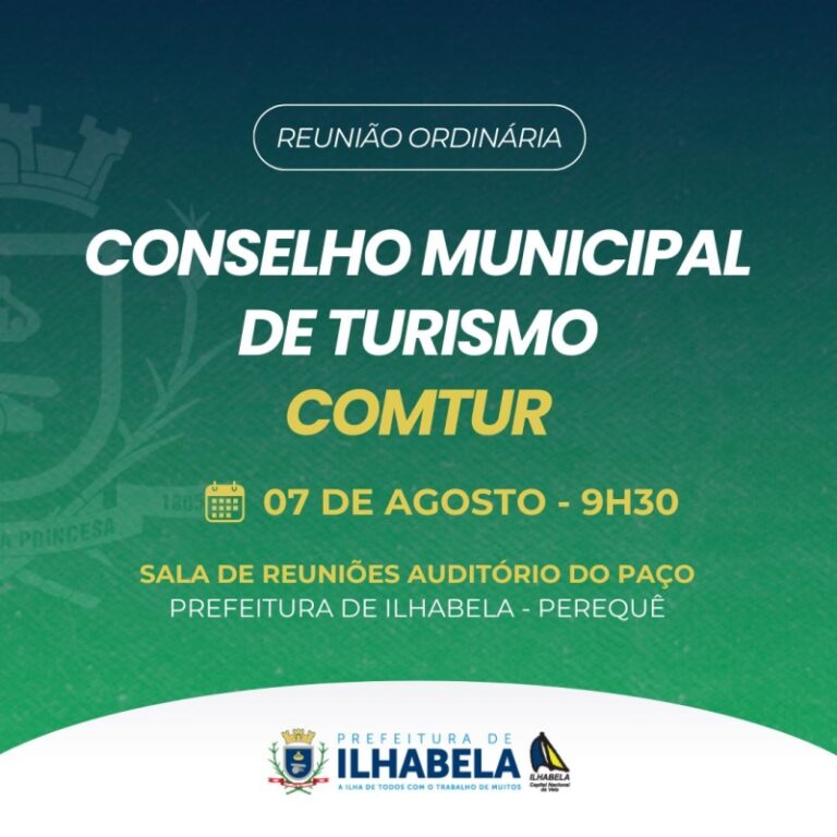 Reunião Ordinária do Conselho de Turismo de Ilhabela nesta q...