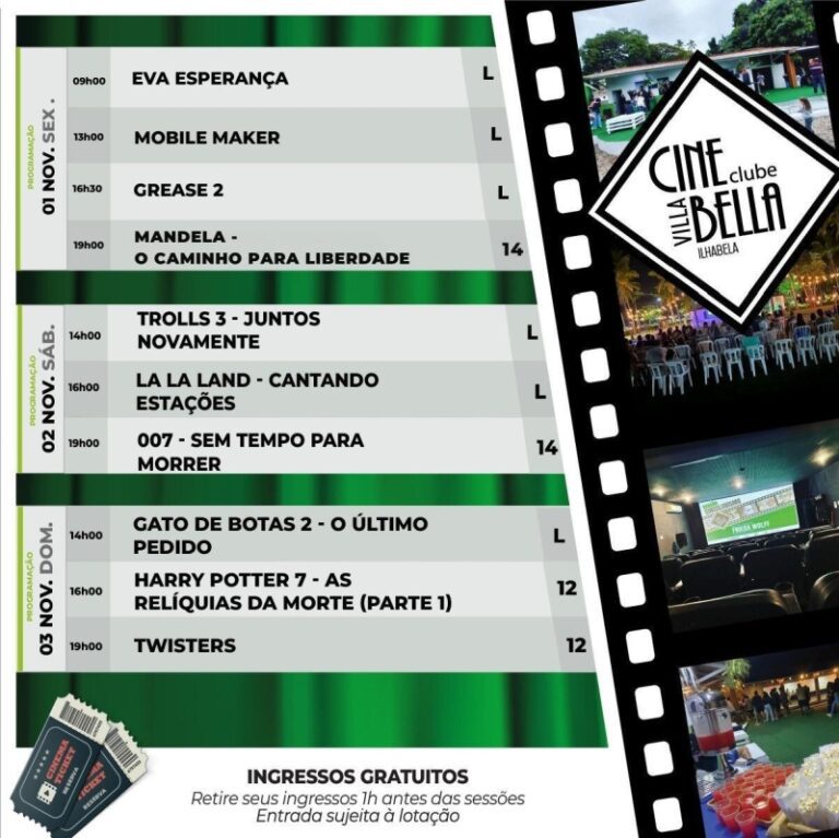 Cine Villa Bella e Clube de Ilhabela: Cinema e Lazer na Ilha