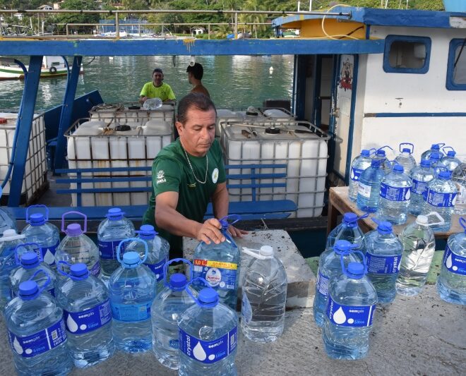 Ilhabela envia 10 mil litros de água às ilhas Búzios e Vitór...