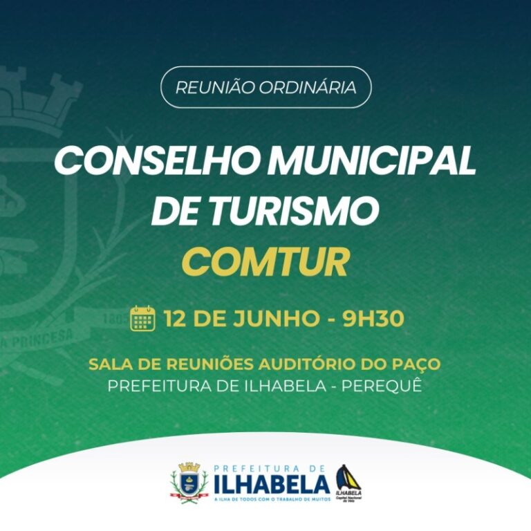 Reunião do Conselho Municipal de Turismo de Ilhabela nesta q...