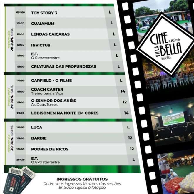 Cine Villa Bella e Clube de Ilhabela: Cinema e Cultura na Il...