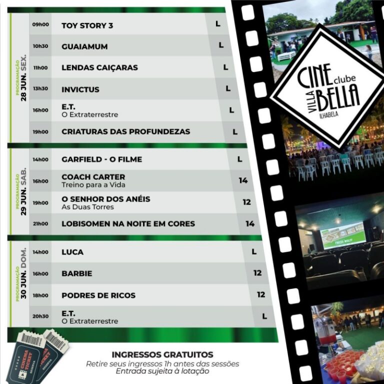 Cine Villa Bella e Clube de Ilhabela: Cinema e Cultura na Il...