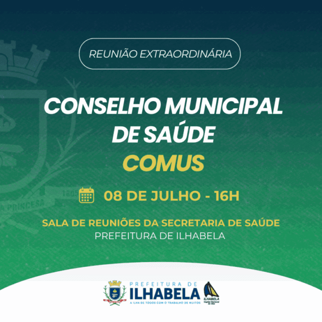 Reunião Extraordinária do Conselho Municipal de Saúde de Ilh...