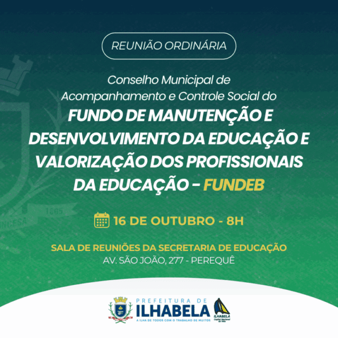 CACS-FUNDEB: Data da Reunião Ordinária Confirmada