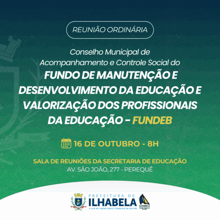 CACS-FUNDEB: Data da Reunião Ordinária Confirmada