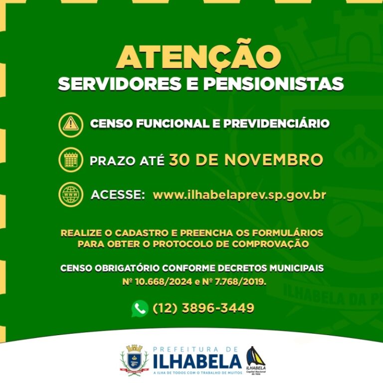 Servidores da Prefeitura de Ilhabela e… Atualizações Importa...