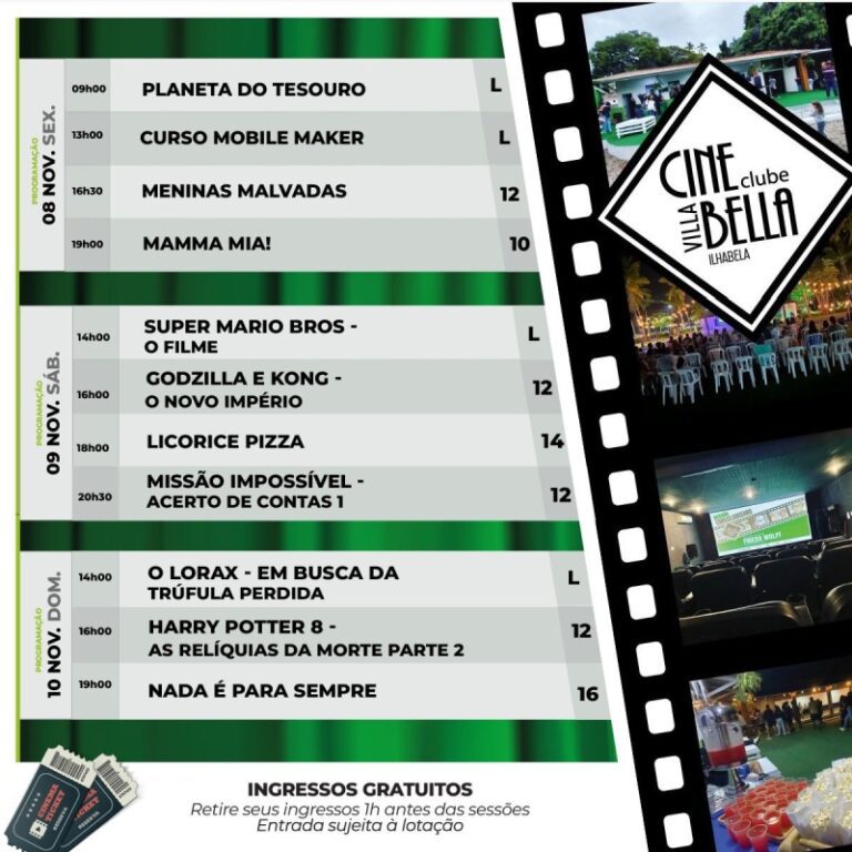 Cine Villa Bella e Clube de Ilhabela: Cultura e Entretenimen...