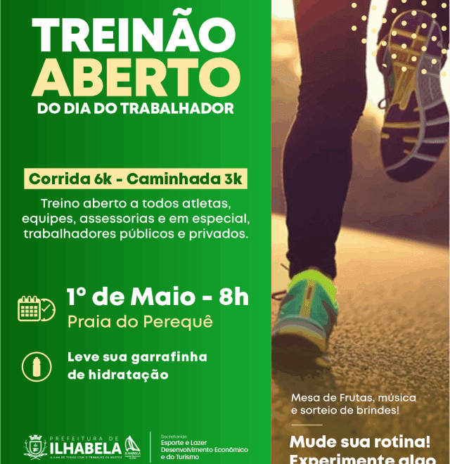 Ilhabela realiza treino aberto para todos os interessados em...