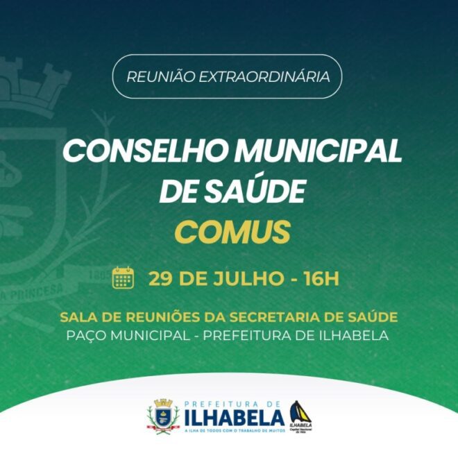 Reunião Ordinária do COMUS de Ilhabela Será Nesta Terça-feir...