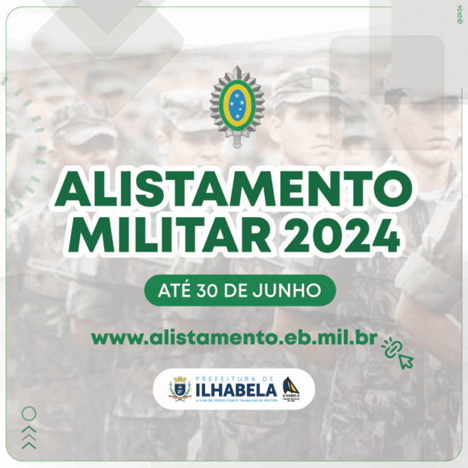 Alistamento Militar 2024: Inscrições abertas até 30 de junho