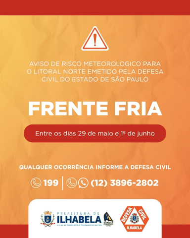 Frente Fria Reduz Temperaturas em Ilhabela, SP