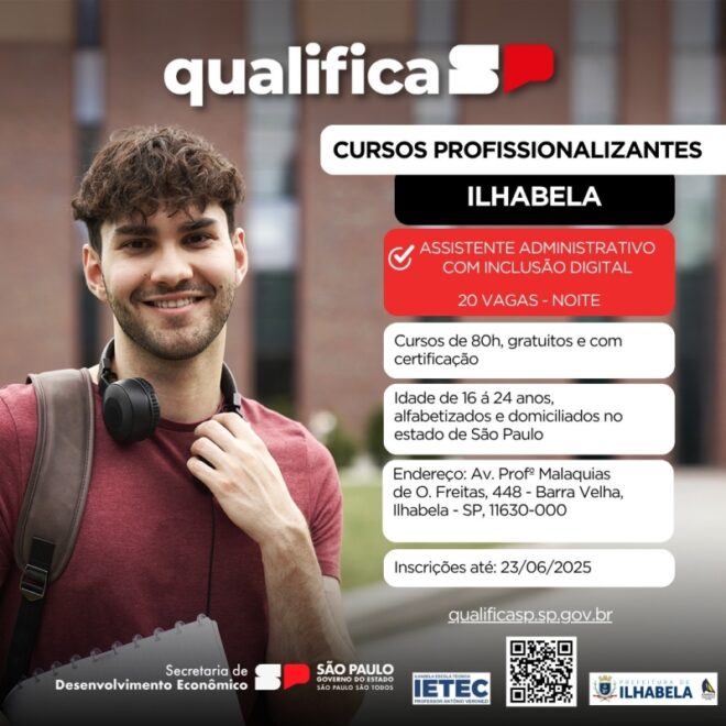 Ilhabela prorroga inscrições para curso de Assistente Admini...