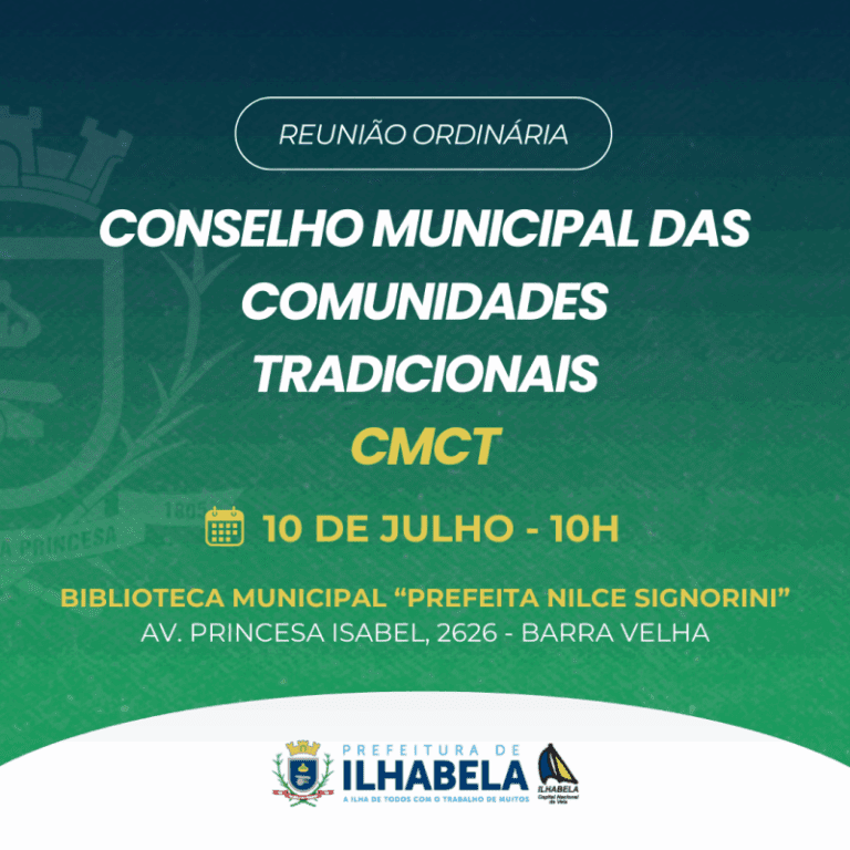 Reunião do Conselho Municipal das Comunidades Tradicionais: ...