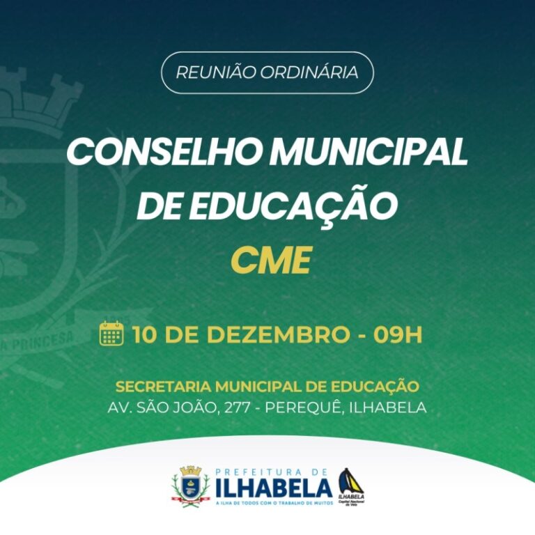 Conselho Municipal de Educação promove reunião para discutir...