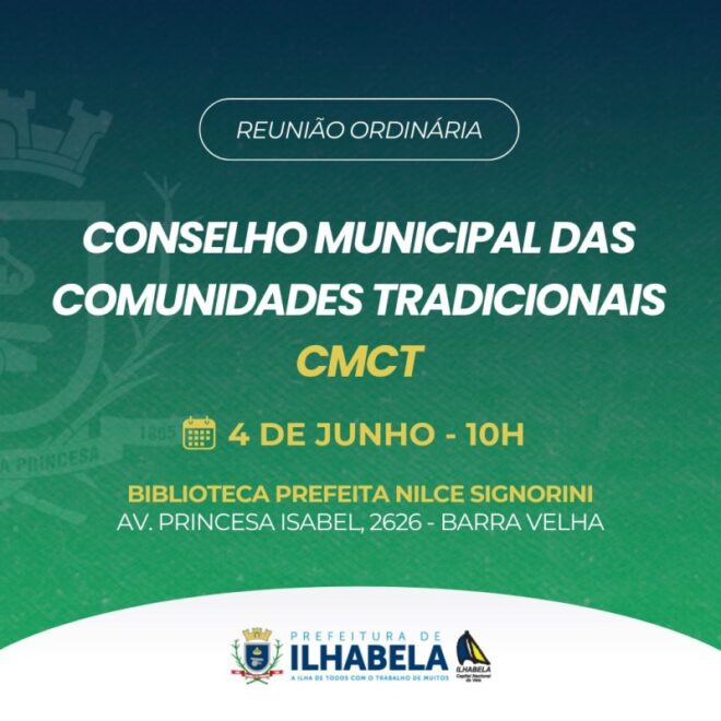 Reunião do Conselho Municipal das Comunidades Tradicionais: ...