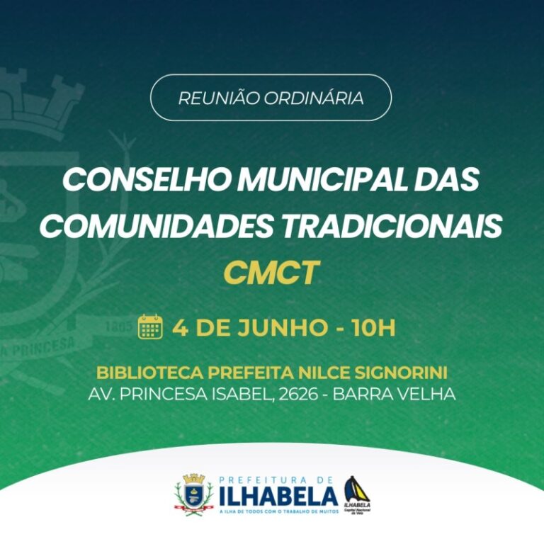 Reunião do Conselho Municipal das Comunidades Tradicionais: ...