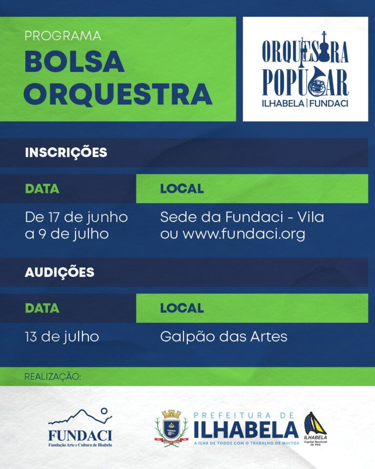 Bolsa Orquestra: Oportunidade na Fundação Arte e Cultura de ...