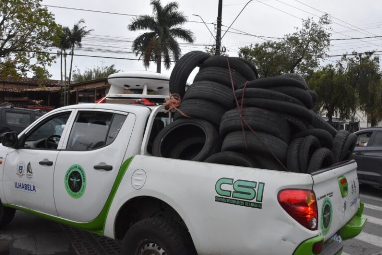 Ilhabela: Campanha de Descarte de Pneus Coleta Mais de 1 Ton...