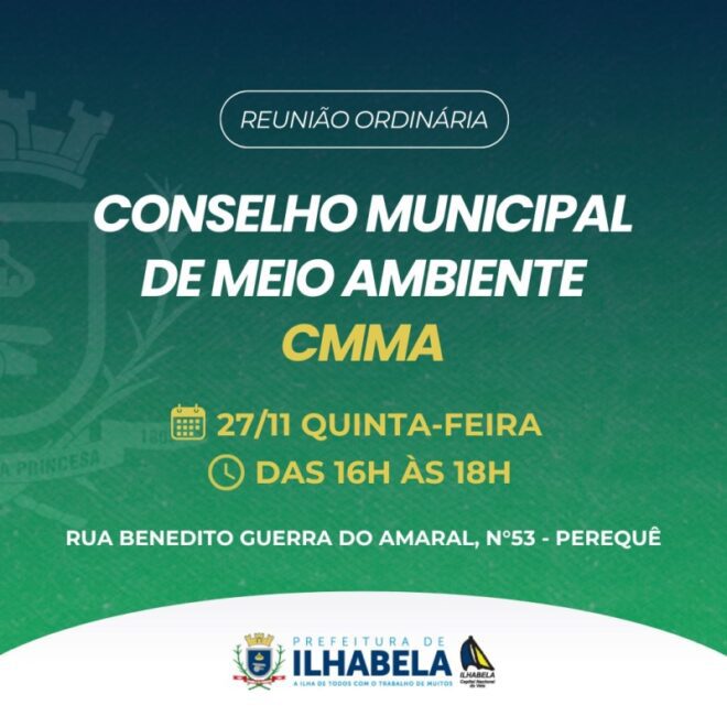 Reunião Ordinária do Conselho de Meio Ambiente de Ilhabela: ...