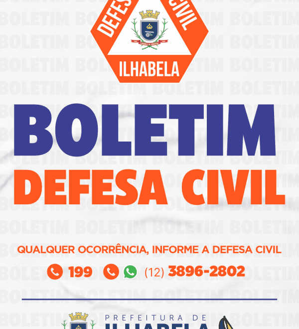 Ilhabela: Alerta da Defesa Civil para Temporais e Queda de T...