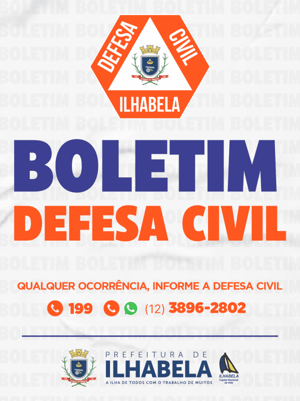 Ilhabela: Alerta da Defesa Civil para Temporais e Queda de T...