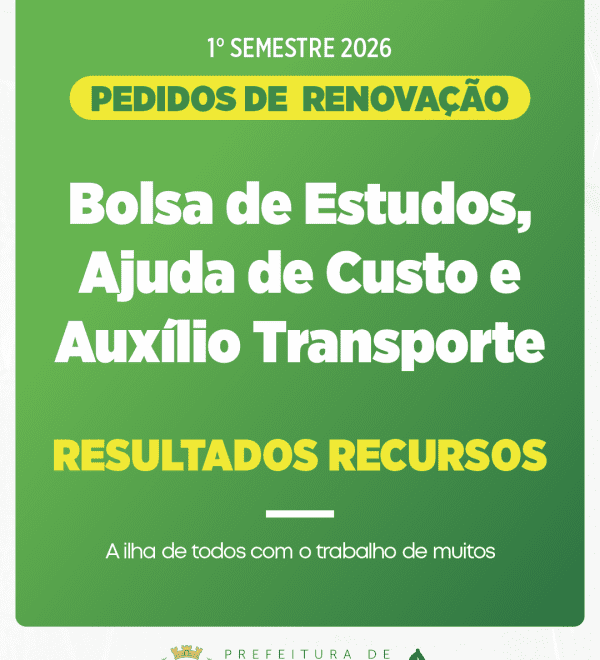 Ilhabela: Resultados da Bolsa de Estudos e Auxílio Transport...