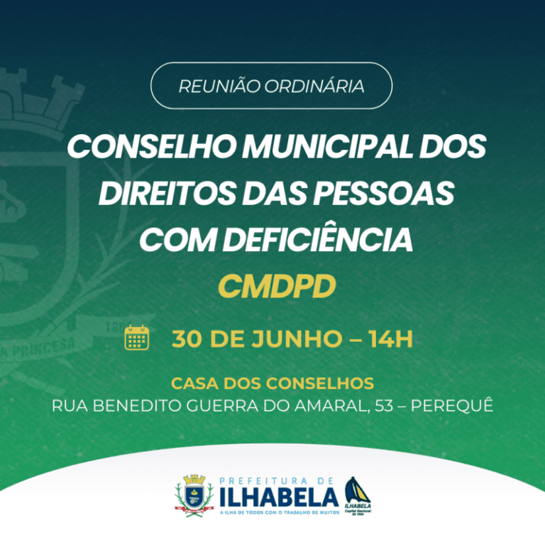Reunião do Conselho da Pessoa com Deficiência de Ilhabela ne...